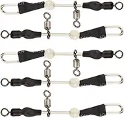 Fishing Barrel Swivels - Fish Caught Bearing Connector Set of 5 | Fishing Barrel Swivels Ring Tackle Hook Lines Connector for Men and Adults