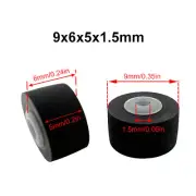 2pcs 9x6x5x1.5mm Pinch Rollers Rubber Rings For Cassette Tape Deck Recorder Part
