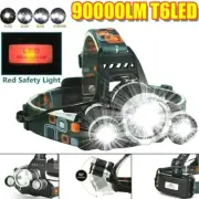 3 Cree T6 LED Rechargeable Headlamp Headlight Flashlight Head Torch Water Resist