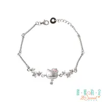 在飛比找PChome24h購物優惠-甜蜜約定 HelloKitty 心花戀曲Kitty純銀手鍊