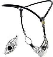 ZJPOJPH Metal Chastity Belt for Men, Adjustable Waist Chastity Cage Breathable Penis Cage Chastity Device for Men Couples(Schwarz,100cm-110cm)