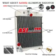 3Rows Tractor Radiator Fits Massey Ferguson TEA20 TE20 TO20 TO30 TO35 181623M91
