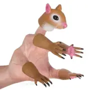 Multi Colored Squirrel Finger Puppet Set of 5 Soft Vinyl Puppets for Fun Play