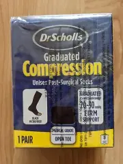XXL Dr. Scholl's Graduated Compression Unisex Post Surgical Socks 20-30 mmHg