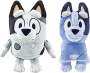 Bluey's Cousins Muffin & Socks Plush Toy Bundle Includes 20cm(8") Muffin & 19cm(7.5") Socks - Made with Deluxe Fabrics & Featuring Embroidered Details. Collect All of Bluey's Family & Friends!