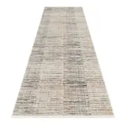 Aria Strip Light Grey Runner Rug