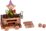 Precious Moments Disney Showcase Snow White & Seven Dwarves Dopey's Brilliance Resin Perpetual Calendar, 172710
