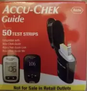 Accu-Chek Guide Blood Glucose Test Strips-50 count-Expires: May 20, 2025
