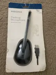 INSIGNIA NS-PAUM50 USB Microphone for Desktop or Laptop Computer