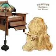 Classic Faux Fur Sheepskin Shag Rug - Plush Holister - Bonded Suede Lining - USA