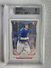2x 2014 Bowman #BP25 Kris Bryant Prospects BGS 9 Mint RC Rookie Card