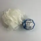 Bath & Body Works Set GINGHAM ORIGINAL BLUE Bath Bomb Fizzy & Mesh Loofah