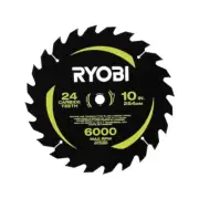 RYOBI 10 in. 24 Carbide Teeth Thin Kerf Miter Saw Blade