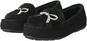 Bridget Birkin(ブリジットバーキン) 541632 Women's Shearling Shoes with Sparkling Ribbon Moccasins