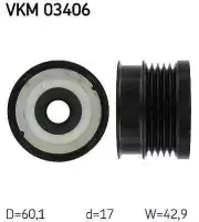 ALTERNATOR FREEWHEEL CLUTCH FITS: OPEL VAUXHALL VECTRA C 2.2 16V /2.0 16V TUR