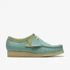 Clarks Originals Men's Blue/Lime Print Wallabee 26176528