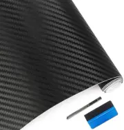 Papel Carbon Fiber 12 Pulgadas X60 Pulgadas Contiene Cuchillo Y Herramienta Mano