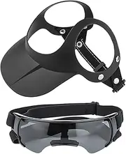 Dog Baseball Caps | Dog Caps and Goggles for Small Doggy - UV Protection Waterproof Pet Sunbonnet Ear Holes Doggy Visor for Puppy, Outdoor & Walking