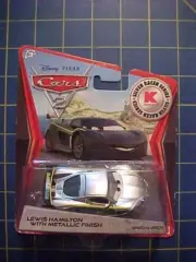 DISNEY PIXAR CARS LEWIS HAMILTON! KMART SILVER RACER SERIES! NIP METALLIC FINISH