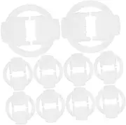 MUSISALY 100pcs Power Cord Clip Cable Clips Wire Clips for Cables Outdoor Lights Clips Outside Light Clips Vertical Rope Light Clips Cord Clips Light Clips Outdoor Light Clamp Plastic White