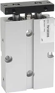 2 Stem Air Cylinder with Magnet TN10/TN16/TN20/TN25/TN32/TN40/TN50-10, Stroke 20-25mm, 1pc(TN25.25mm stroke)
