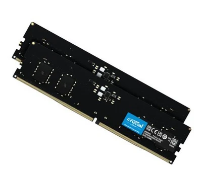 Crucial 32GB (2x16GB) DDR5 UDIMM 4800MHz CL40 Desktop PC Memory • LCH-CT2K16G48C