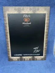 NEW TITO’S HANDMADE VODKA WALL CHALKBOARD AUSTIN TEXAS