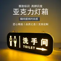 在飛比找樂天市場購物網優惠-雙面LED洗手間發光指示牌wc廁所標識男女衛生間提示導向牌定