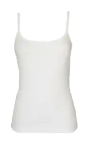 Woman combed cotton camisole narrow shoulder NOTTINGHAM article SS3401 made in I