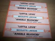 3 Nicolette Larson Lotta Love / Angels Rejoiced Jukebox Title Strip