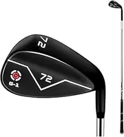 Golf Sand Wedge Club, 72 Degree Golf Wedges, Stainless Steel Irons Wedges, CNC Texture Golf Club for Golf Beginners Men Women Golf Club Wedges, Right Hand