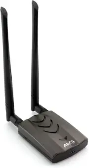 Alfa Dual-Band AC1200 USB Wi-Fi Adapter with External Antennas for Fast Data