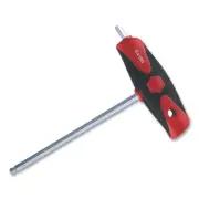 SoftGrip Dual Drive Hex T-Handle, 2.5 mm, 5.9 in OAL, Chrome, Ball End 54025