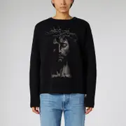 [1989 STUDIO] Knit Roundneck Jesus black M Black