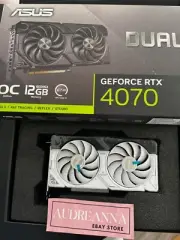 ASUS NVIDIA GeForce RTX 4070 Dual OC White 12 GB GDDR6X Gaming Graphics Card