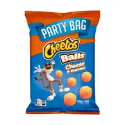Cheetos Balls Cheese & Bacon Flavoured Snacks Party Bag 190g
