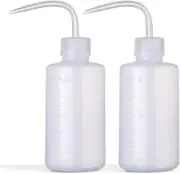 Wash Bottle 2pcs 250ml/8oz Safety Bottles Watering Tools,Economy Plastic Squeeze