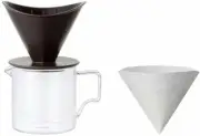 KINTO OCT Coffee Dripper Brewer Jug Set 2cups 400ml Black 28902 from JAPAN