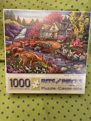 Bits and Pieces Forest Feast Cory Carlson Artwork 1000 Piece 27x20 Puzzle NEW