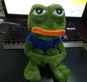 Pepe The Frog Sad Plush Stuffed Doll Meme Toy 45cm Soft Magic Expression