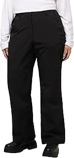 [Ulla Popken] Women's Thermal Functional Waterproof Trousers, Black