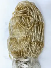 Natural Multi Citrine Gemstone Beads Yellow Faceted Round, 4-5mm,20 Inches