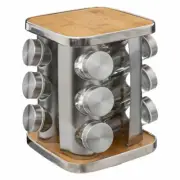 5 Five Simply Smart Rotating Spice Rack Rota with 12 Spice Tins, Spice Rack