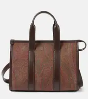 [Etro] Etro Bauletto Large paisley canvas tote bag One Size brown