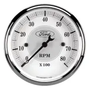 Auto Meter Ford Racing Tach - 3-1/8 In-Dach - White Face
