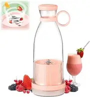 Cutify Portable Smoothie Blender, 380ml Usb Wireless Cutify™ Portable Smoothie Blender On The Go, Cutify Fresh Juice, Small Blendit Portable Blender For Shakes And Smoothies (Pink)