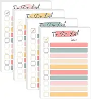 YQQZQ Do List Notepad,4 Packs 240 Sheets Colorful Design Daily Memo,Easy to Write and Read Do List Notes,Good Helper for Student Houseworker Secretary
