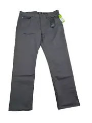 Ben Sherman Jeans Mens 34x30 Dark Gray Denim Stretch Slim Comfort Straight Leg
