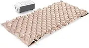 FOCLOVER Air Pressure Anti Bedsore Mattress - Inflatable Mattress Set with Motorised Compressor & End Flaps for Relief of Bedsores and Improved Sleep Quality