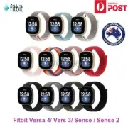 Fitbit Versa 4 3 Sense 1 Sense2 Sport Nylon Loop Wrist Band Watch Strap Bracelet
